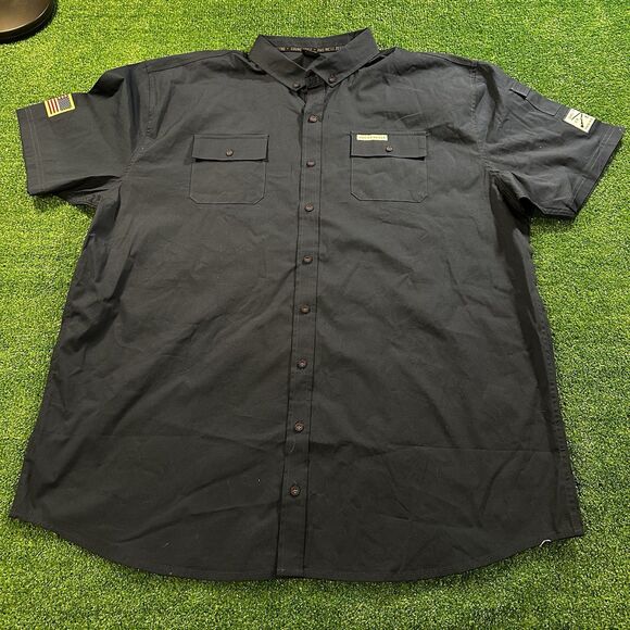 Three (3) Grunt Style Garage SS Button Down Mens Shirts Size XXXL American Flag - Picture 14 of 16